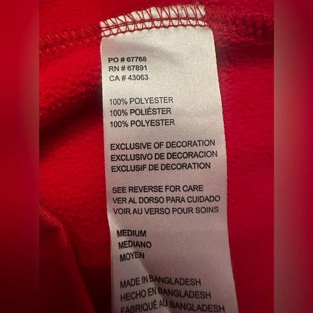 San Francisco 49ers NFL Combine Hoodie Red Pullover Sweatshirt Medium - Picture 6 of 6